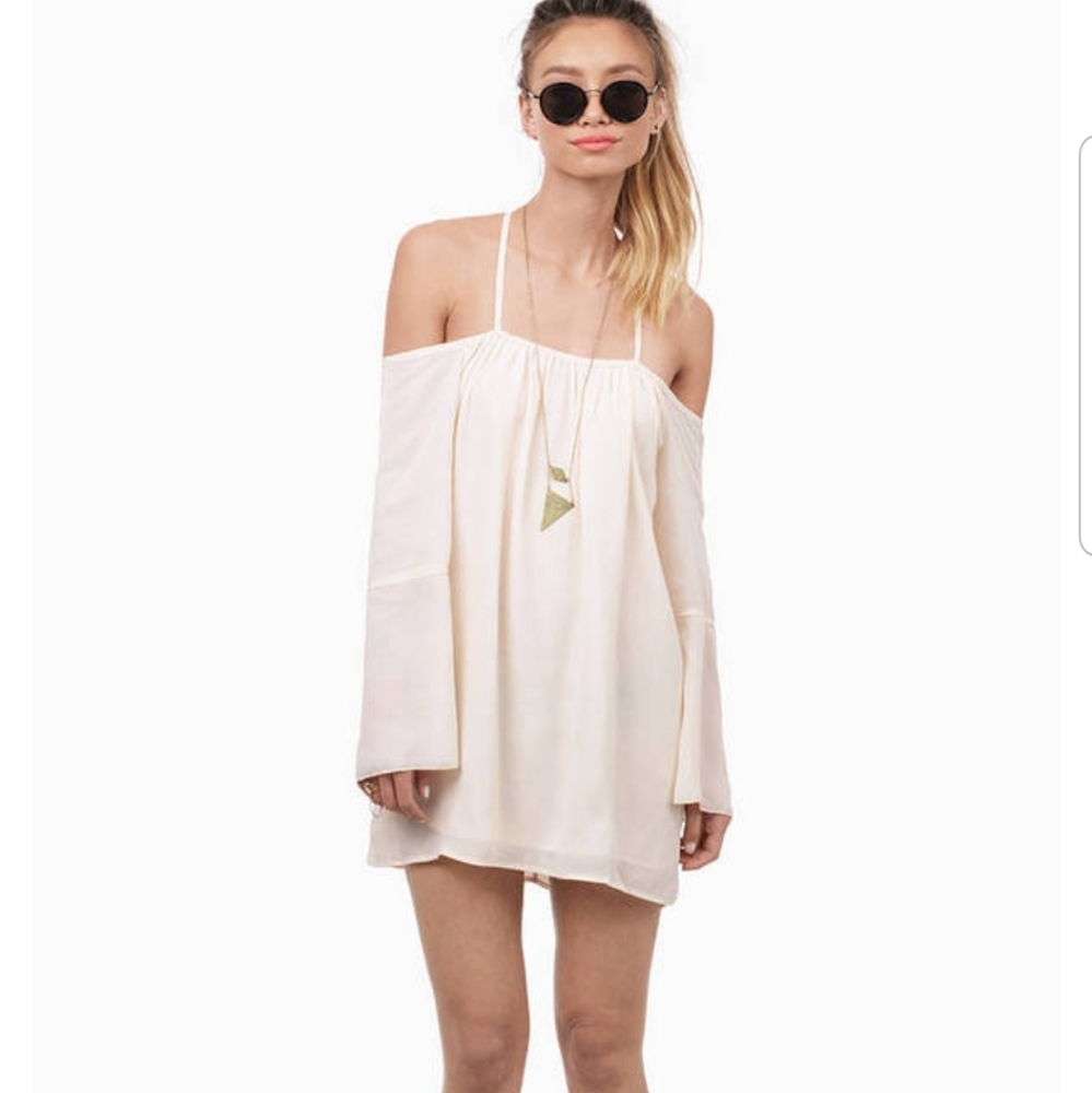 Tobi Take Me Back Cream Mini Dress